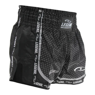 Legend Kickbox-Shorts Carbon Black Satin Größe XL