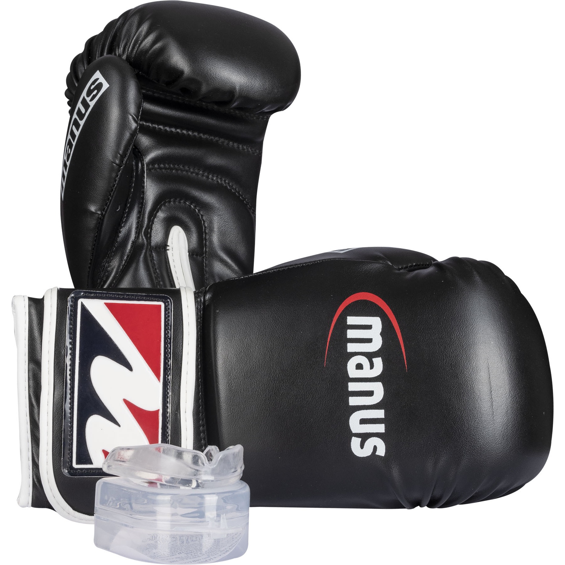 Manus Boxhandschuhe - Boxen Starter-Kit - Schwarz / Weiß Manus Boxhandschuhe - Boxen Starter-Kit - Schwarz / Weiß