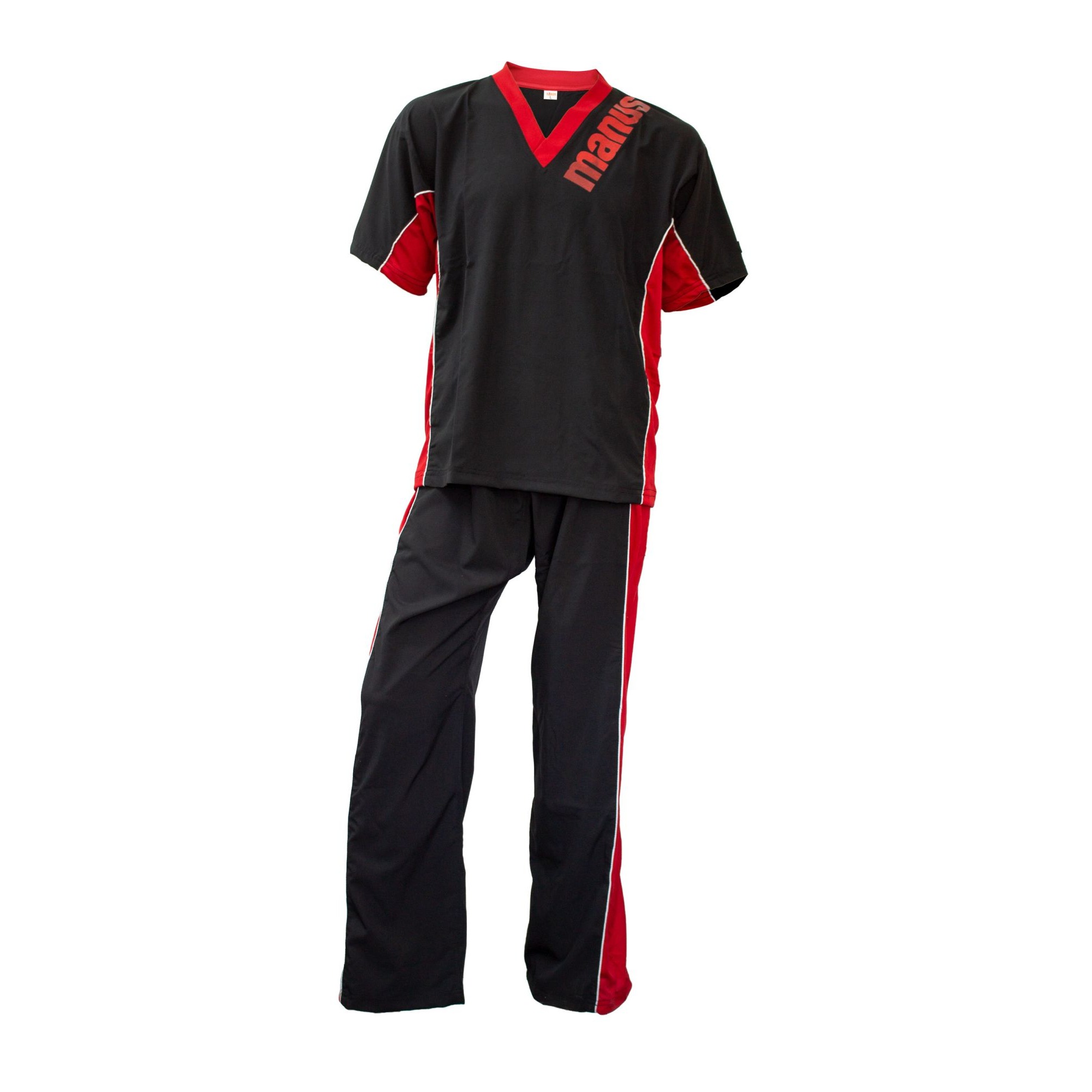 Manus Kickbox-Uniform - Eclipse - Schwarz / Rot Manus Kickbox-Uniform - Eclipse - Schwarz / Rot