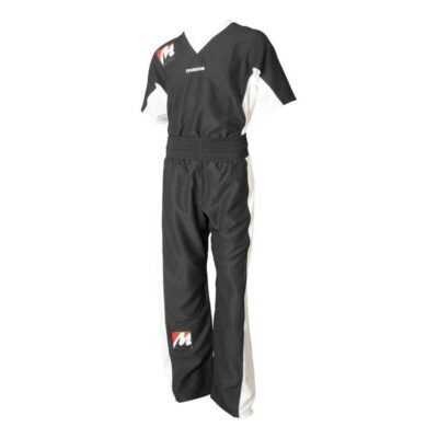 Manus Kickbox-Uniform - Airtex - Schwarz / Weiß Manus Kickbox-Uniform - Airtex - Schwarz / Weiß