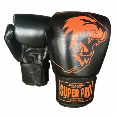 Super Pro Combat Gear Boxhandschuhe - Nations Holland Kinder - Schwarz / Orange