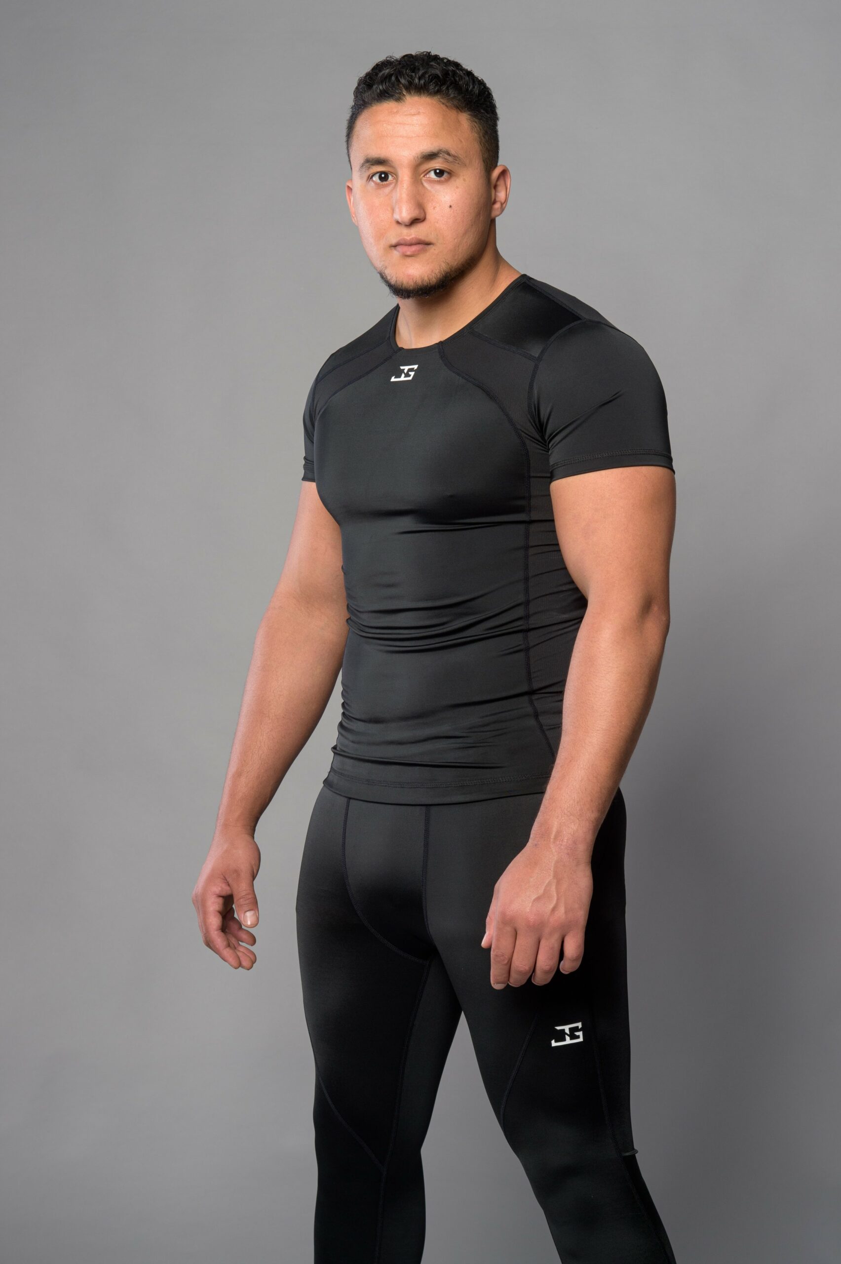 Joya Kompressions-Rashguard Kurzarm Schwarz Weiß Joya Kompressions-Rashguard Kurzarm Schwarz Weiß