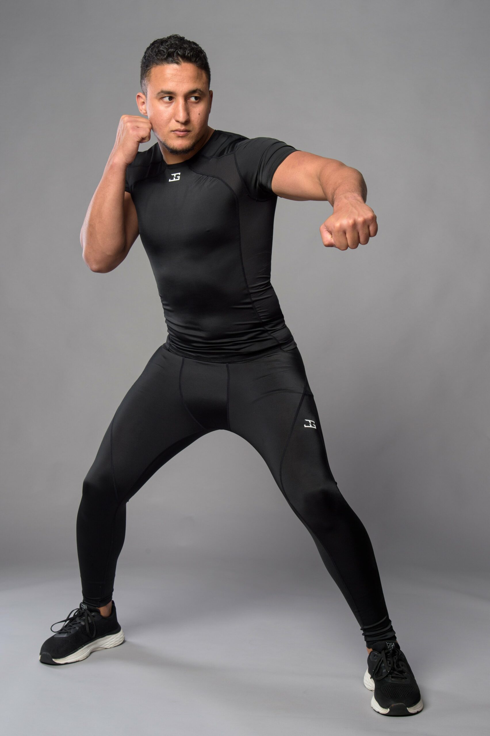 Joya Kompressions-Rashguard Kurzarm Schwarz Weiß Joya Kompressions-Rashguard Kurzarm Schwarz Weiß
