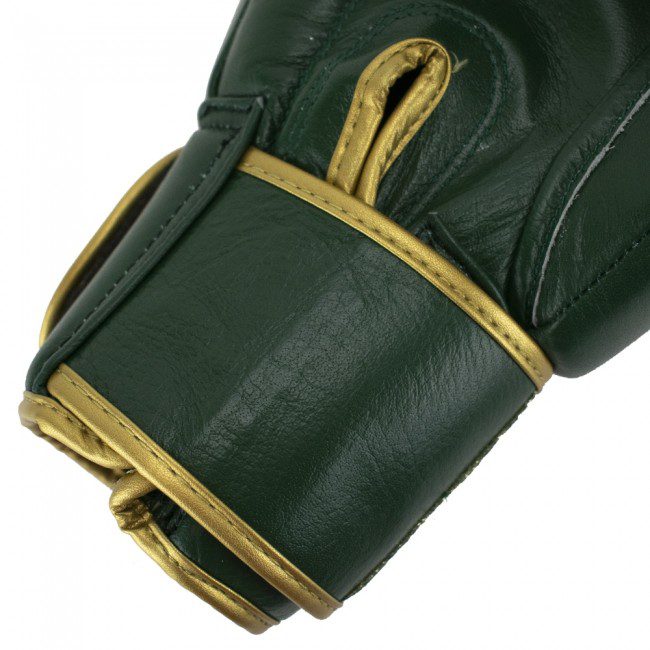 Super Pro Combat Gear Warrior SE Leder Kickboxhandschuhe Grün/Gold 10 Oz. Super Pro Combat Gear Warrior SE Leder Kickboxhandschuhe Grün/Gold 10 Oz.