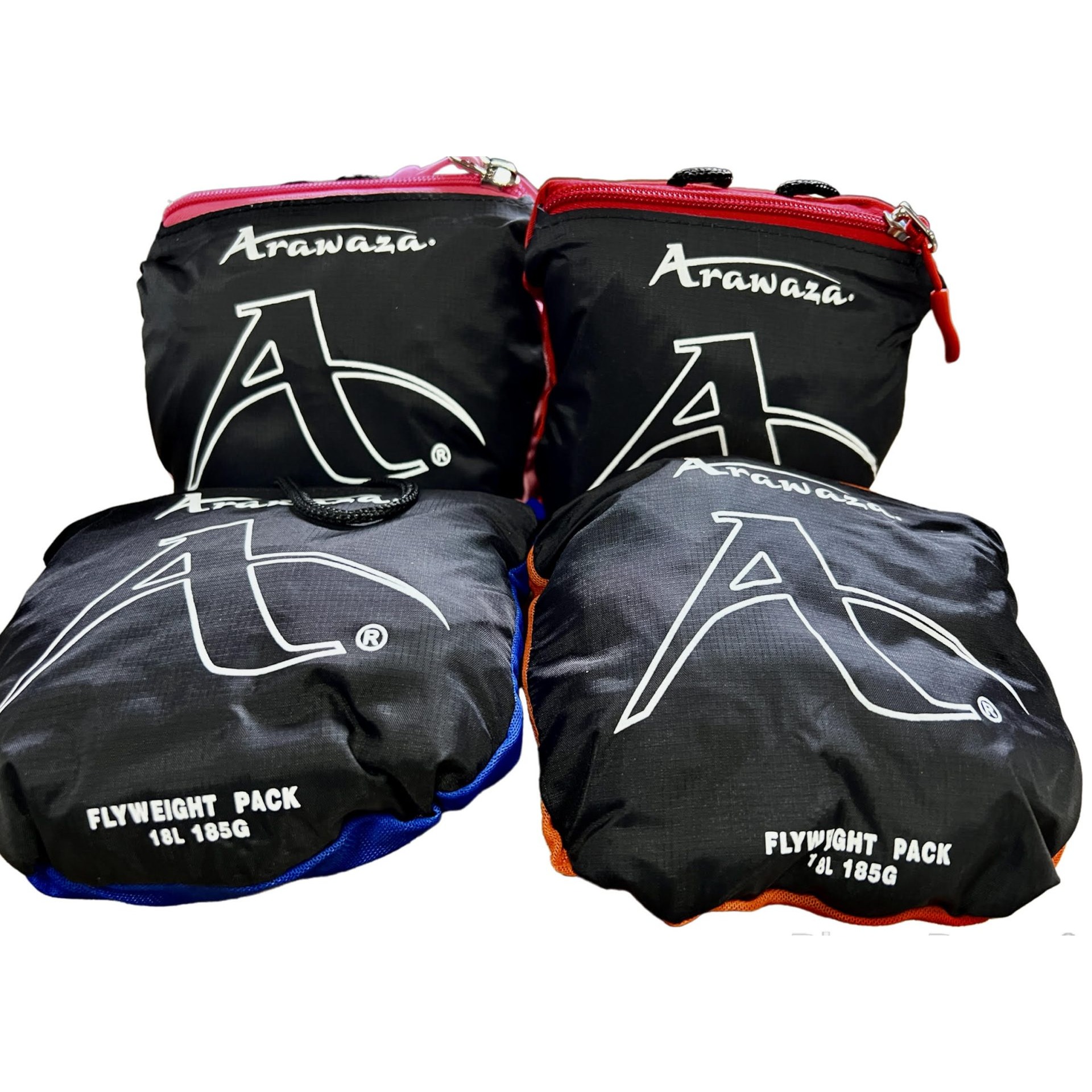 Arawaza Rucksack - Stowaway - Schwarz / Blau / Rosa / Orange (RASBBPSB) Arawaza Rucksack - Stowaway - Schwarz / Blau / Rosa / Orange (RASBBPSB)