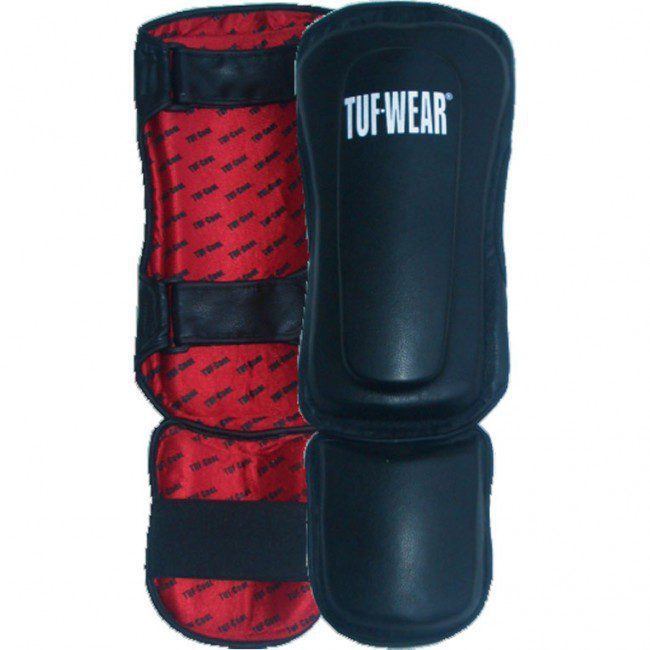 TUF Wear Top Gun Schienbein- und Spannschutz T315 (schwarz/rot) S/M