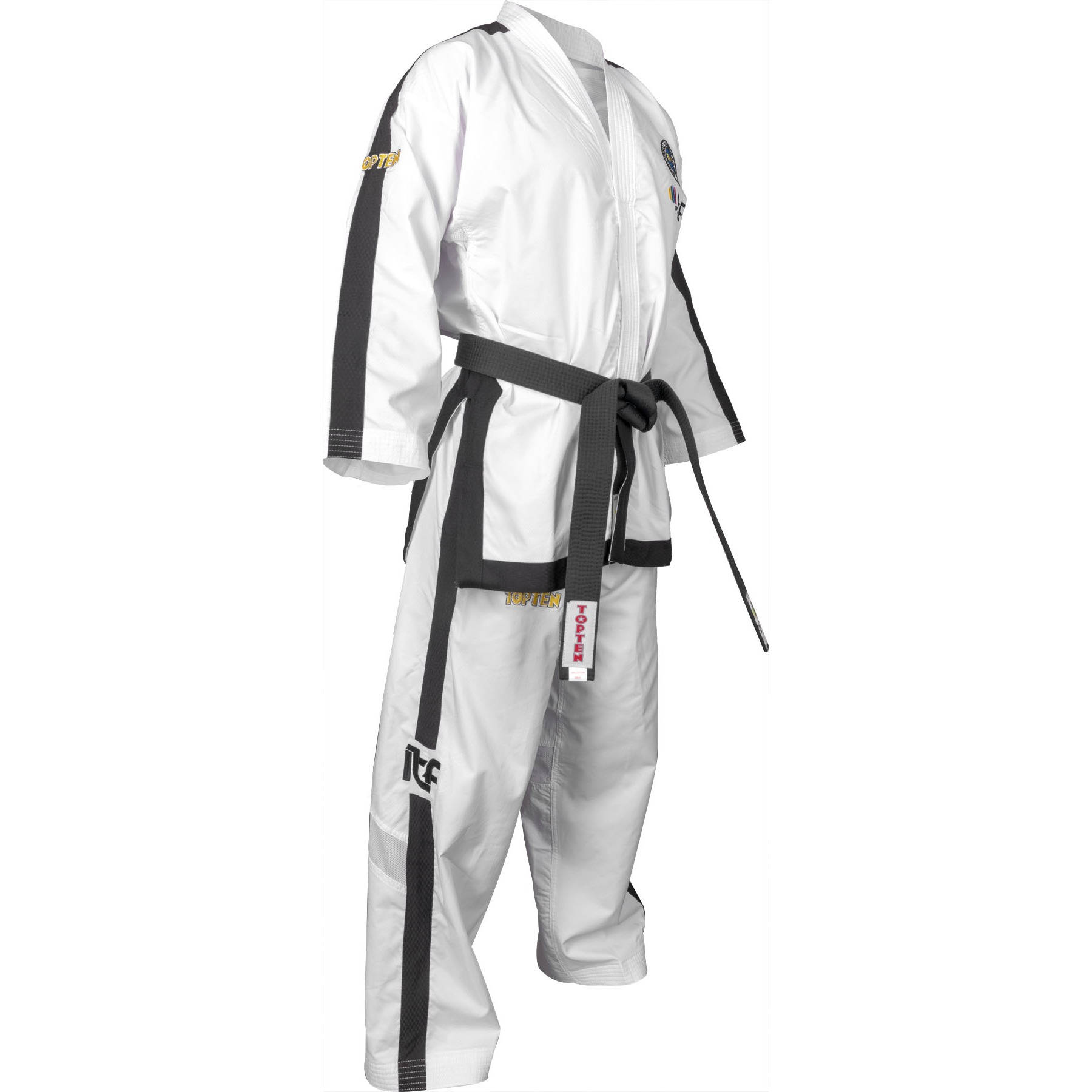 TOP TEN Taekwondoanzug - Premium Gold ITF Approved - Weiß TOP TEN Taekwondoanzug - Premium Gold ITF Approved - Weiß