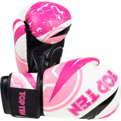 TOP TEN Boxhandschuhe - Urban Arts - Rosa / Weiß