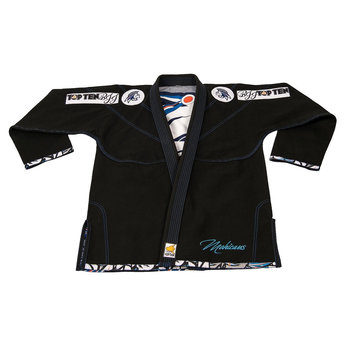 TOP TEN BJJ-Anzug - Mohicans - Schwarz TOP TEN BJJ-Anzug - Mohicans - Schwarz