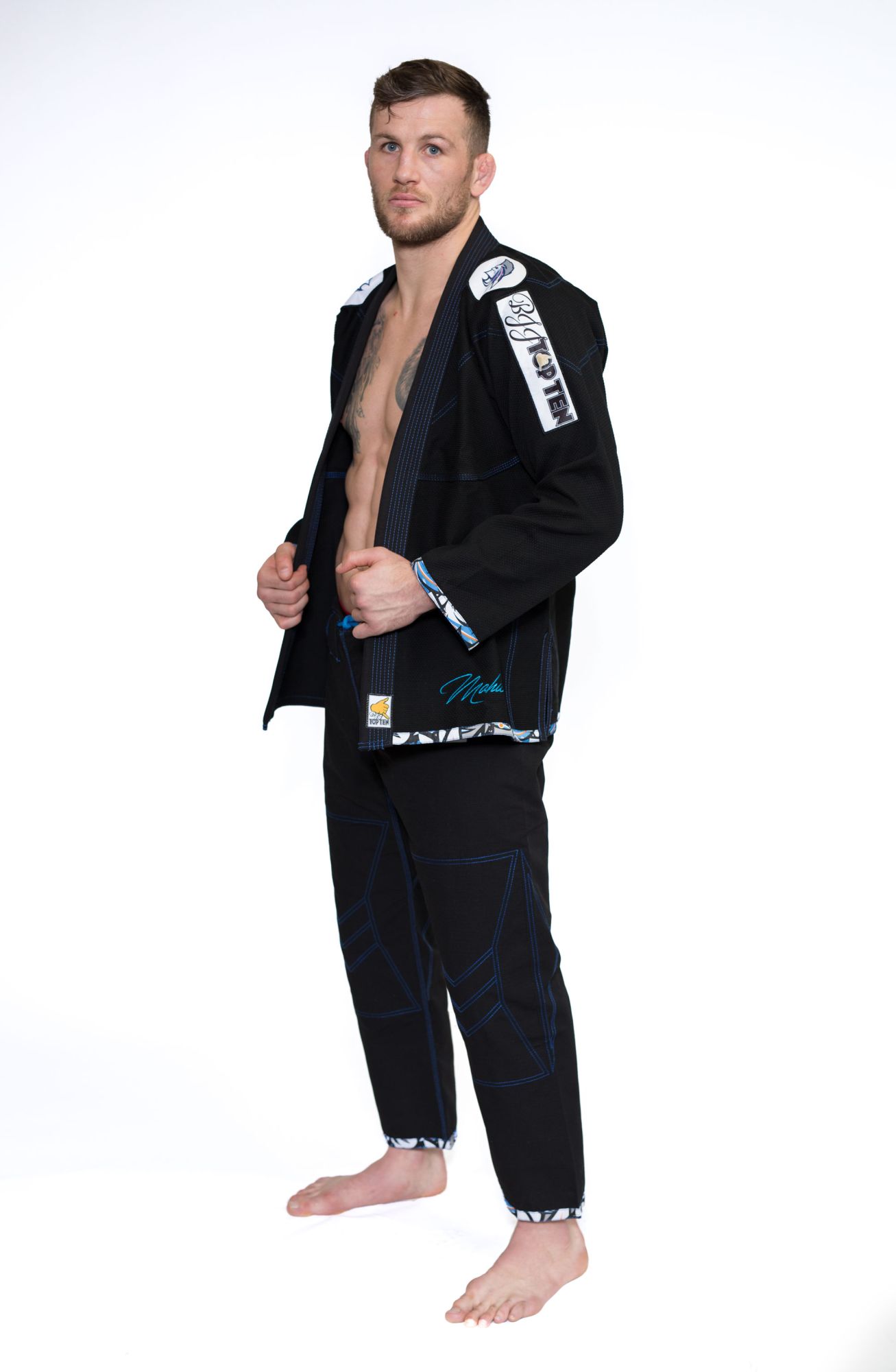 TOP TEN BJJ-Anzug - Mohicans - Schwarz