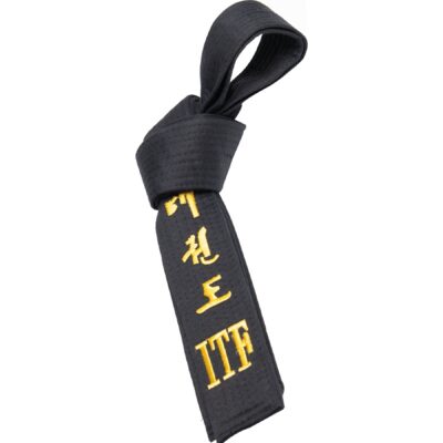 TOP TEN Taekwondo Gürtel - ITF - Schwarz