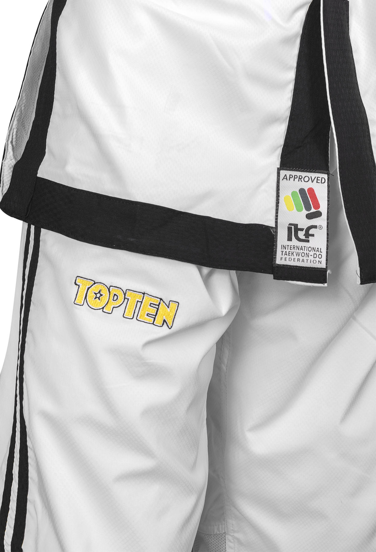 TOP TEN Taekwondoanzug - Premium Gold ITF Approved - Weiß TOP TEN Taekwondoanzug - Premium Gold ITF Approved - Weiß