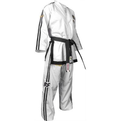 TOP TEN Taekwondoanzug - Premium Gold ITF Approved - Weiß