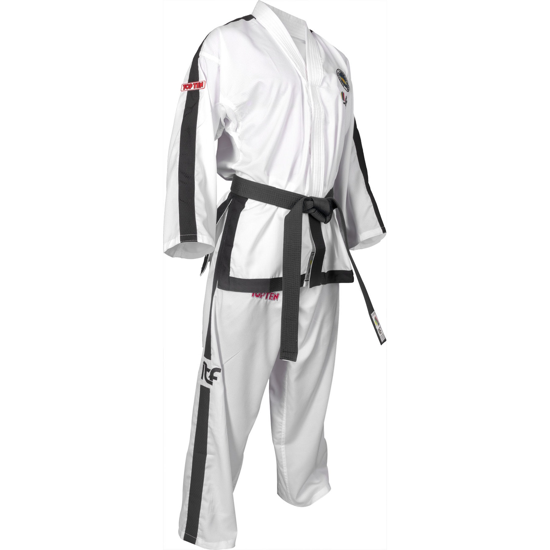 TOP TEN Taekwondoanzug - Diamond ITF Approved - Weiß
