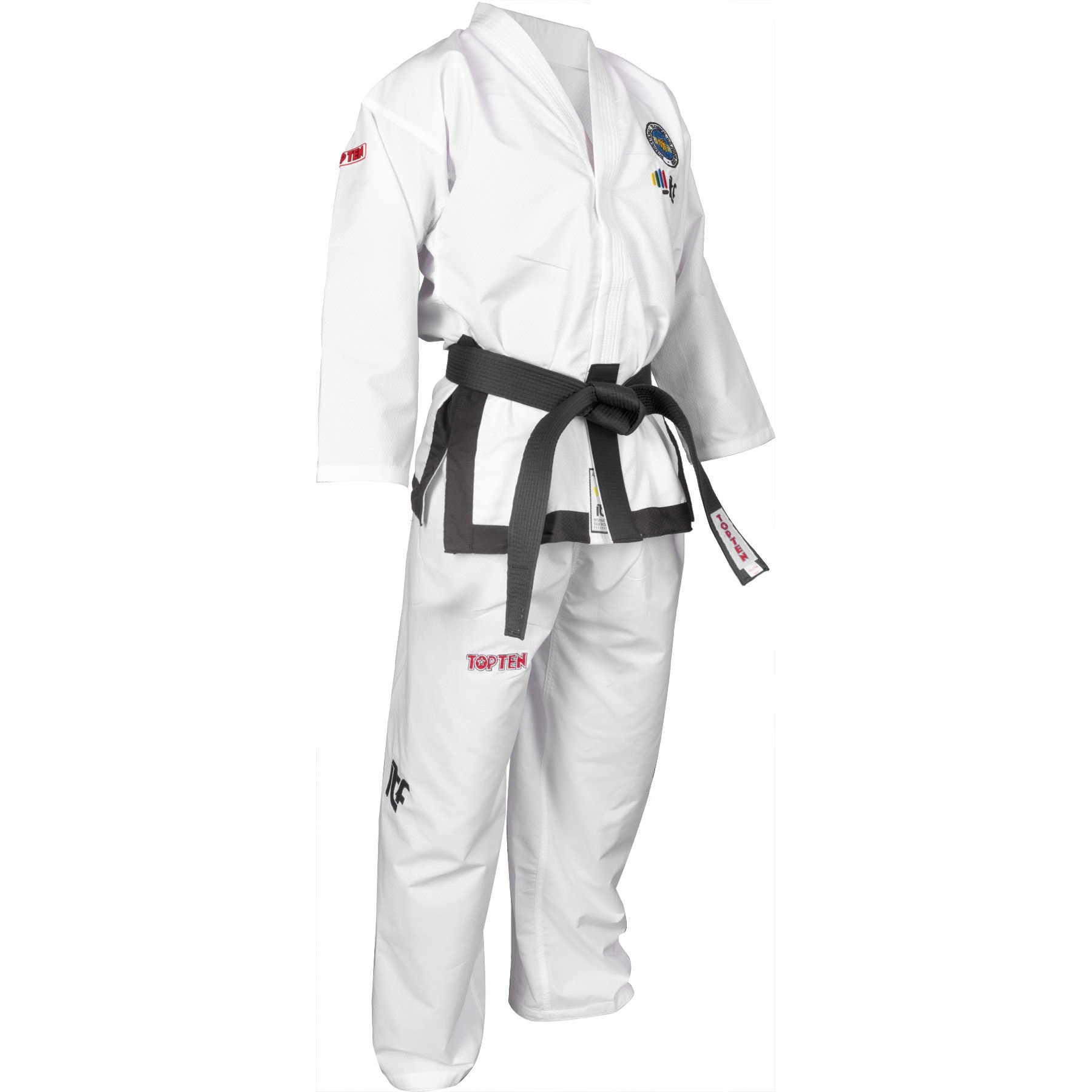 TOP TEN Taekwondoanzug - Diamond ITF Approved - Weiß