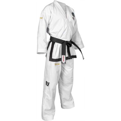 TOP TEN Taekwondoanzug - Premium Gold ITF Approved - Weiß