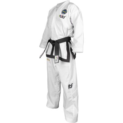 TOP TEN Taekwondoanzug - Premium Gold ITF Approved - Weiß
