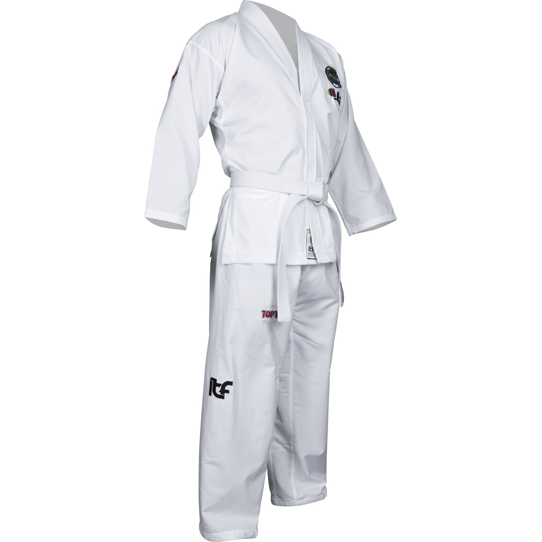 TOP TEN Taekwondoanzug - Diamond ITF Approved - Weiß