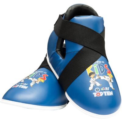 TOP TEN Taekwondo Fußschutz - ITF Kinder - Blau