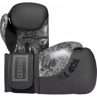 TOP TEN Boxhandschuhe - Dragon - Schwarz / Grau