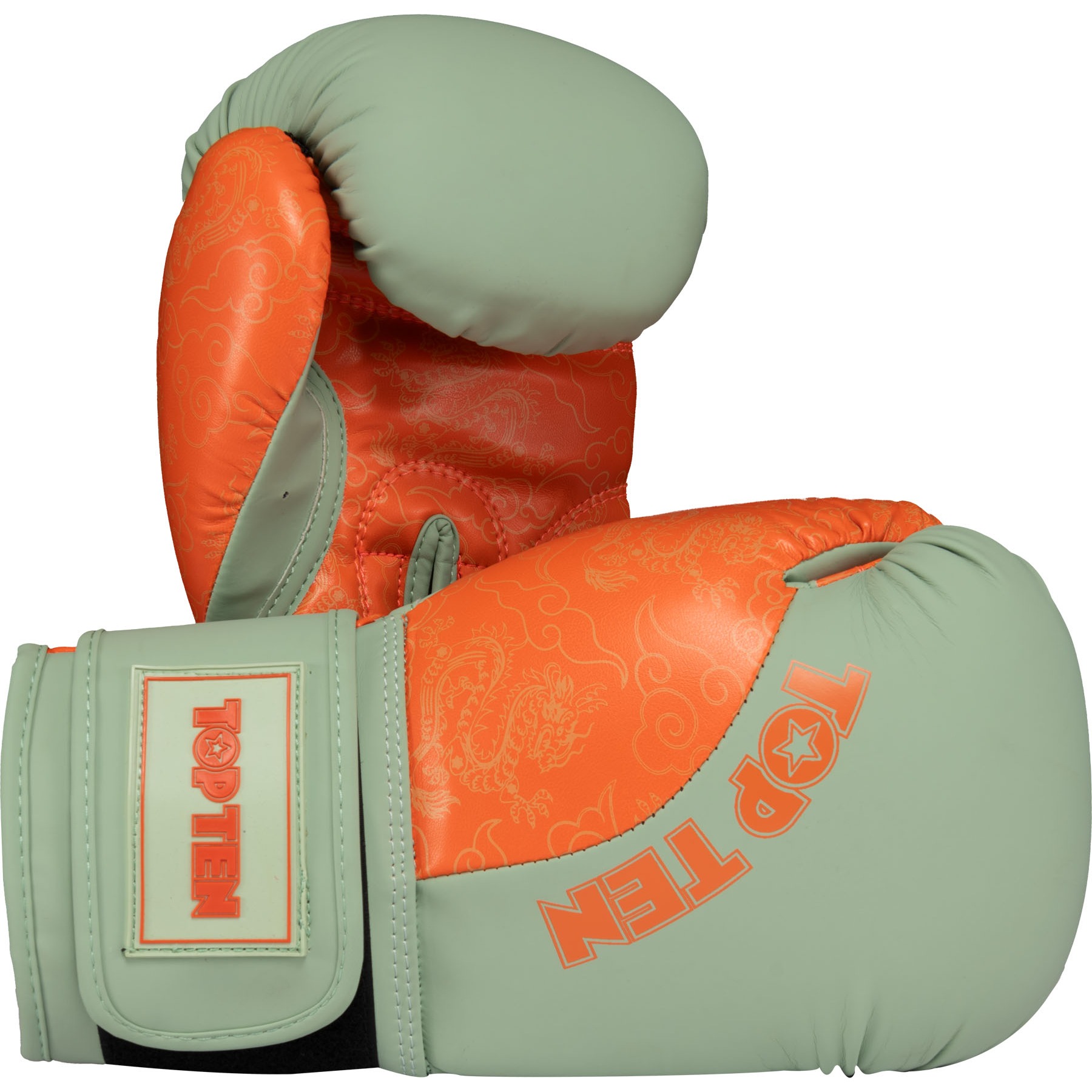 TOP TEN Boxhandschuhe - Dragon - Grün / Orange