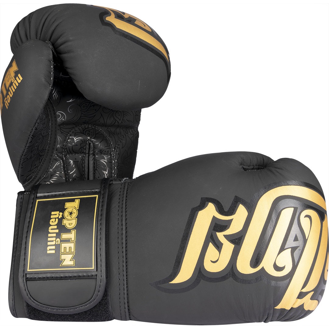 TOP TEN Boxhandschuhe - Nong Han - Schwarz / Gold