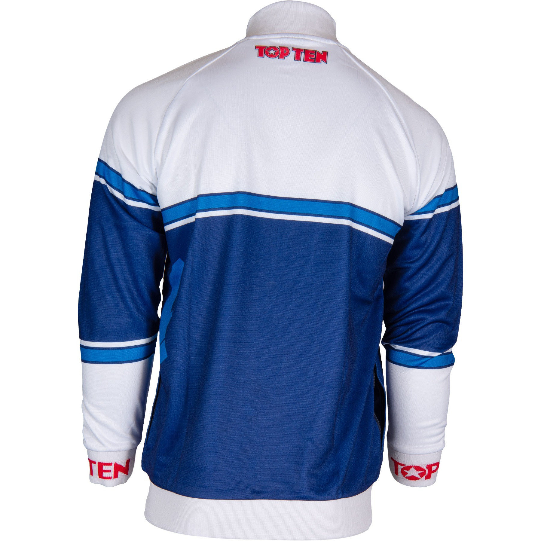 TOP TEN Trainingsjacke - ITF Synergy - Weiß / Blau TOP TEN Trainingsjacke - ITF Synergy - Weiß / Blau