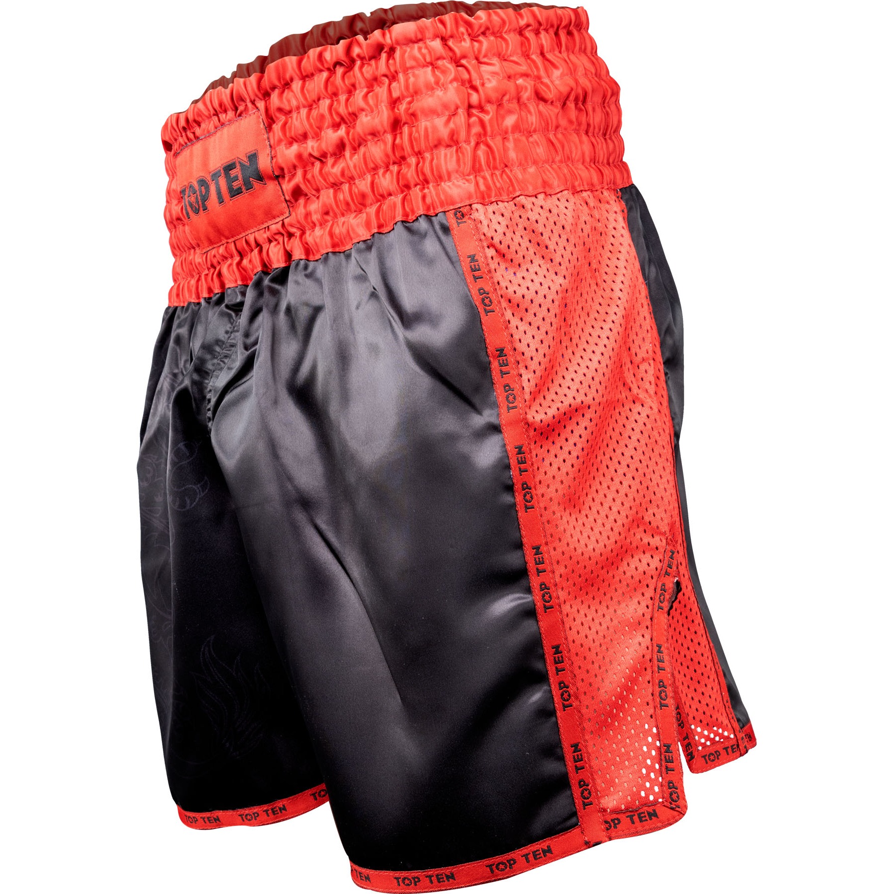 TOP TEN Kickbox-Shorts - Dragon - Rot / Schwarz TOP TEN Kickbox-Shorts - Dragon - Rot / Schwarz