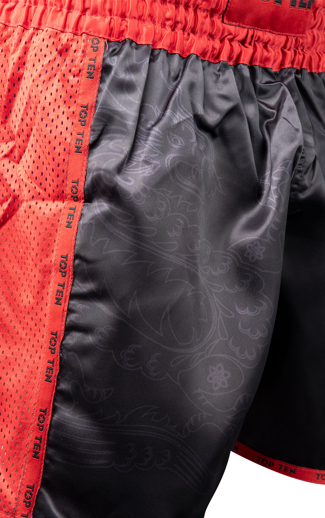 TOP TEN Kickbox-Shorts - Dragon - Rot / Schwarz TOP TEN Kickbox-Shorts - Dragon - Rot / Schwarz