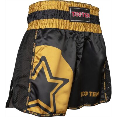 TOP TEN Muay-Thai-Shorts - Star - Schwarz