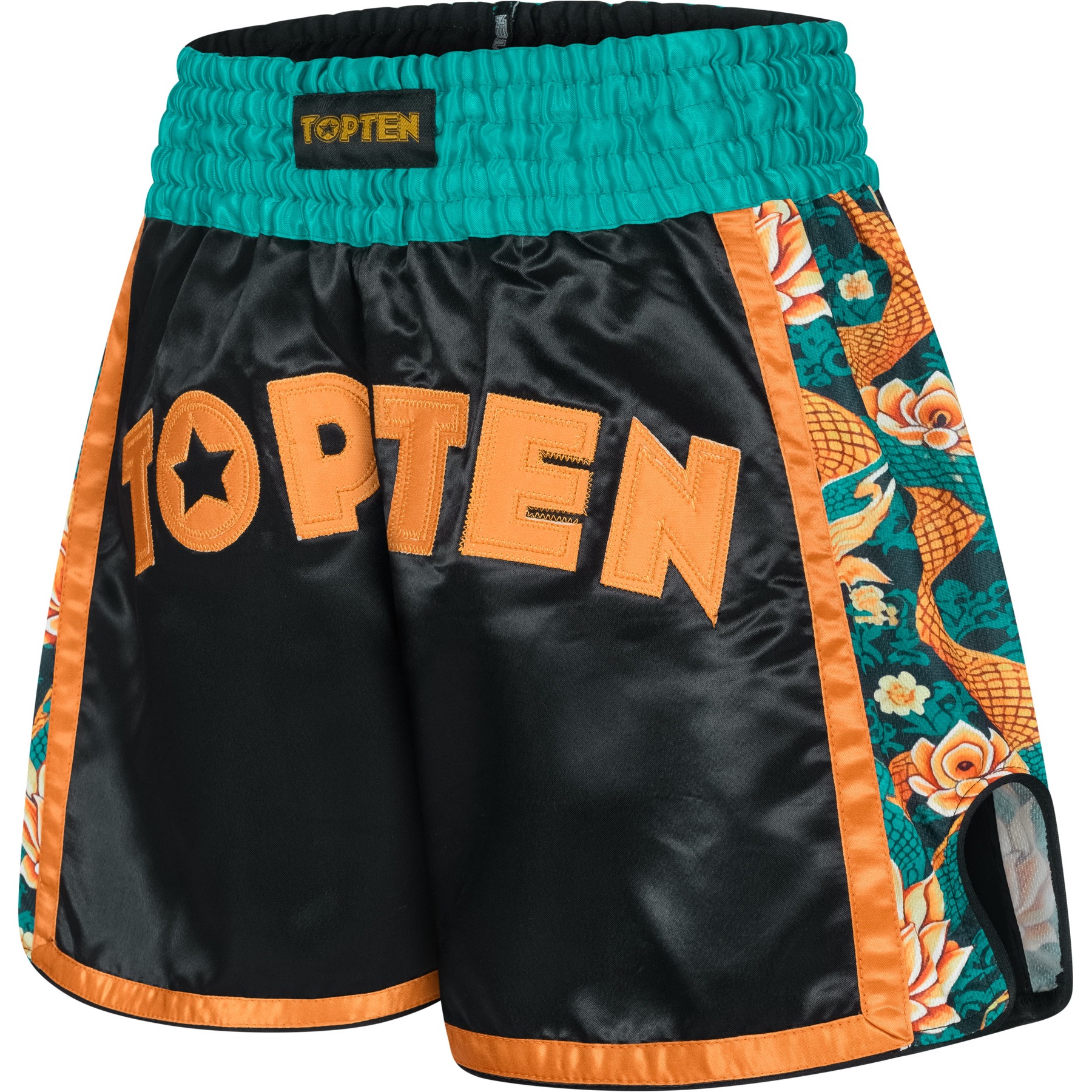 TOP TEN Muay-Thai-Shorts - Ryu del Mar - Schwarz TOP TEN Muay-Thai-Shorts - Ryu del Mar - Schwarz