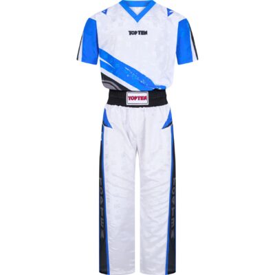 TOP TEN Kickbox-Uniform - Urban Arts - Weiß / Blau TOP TEN Kickbox-Uniform - Urban Arts - Weiß / Blau
