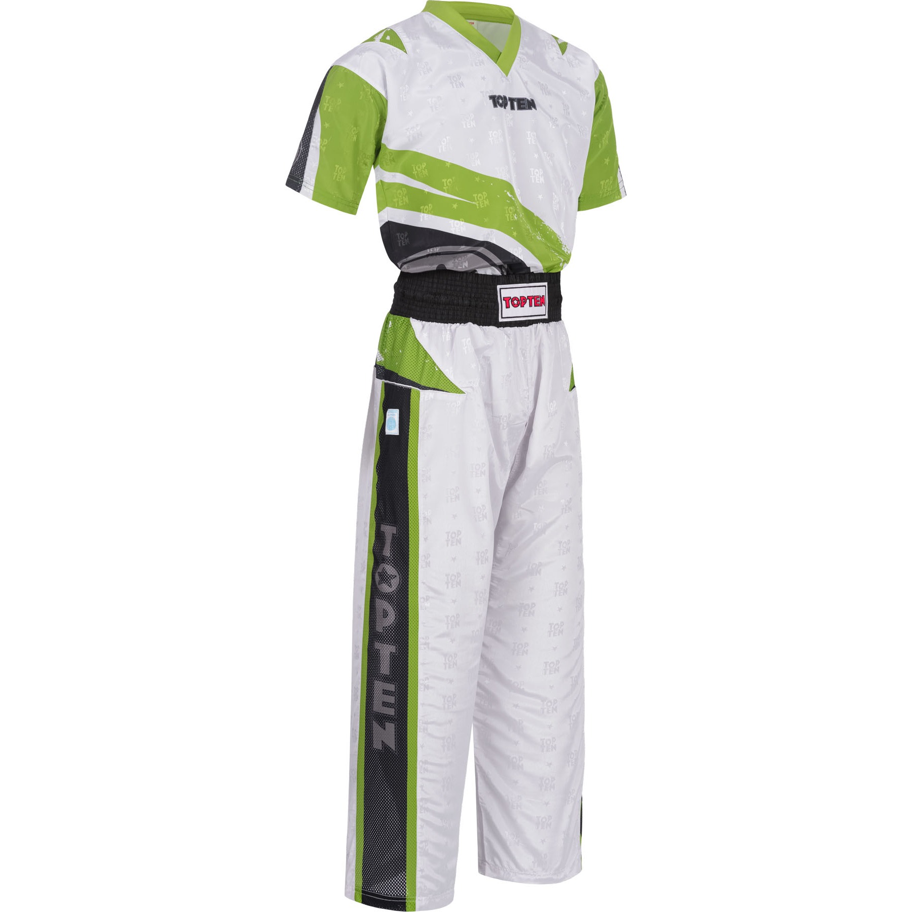 TOP TEN Kickbox-Uniform - Urban Arts - Weiß / Grün