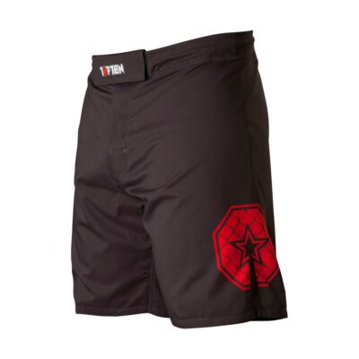 TOP TEN MMA-Shorts Triangle Black/Red Größe M