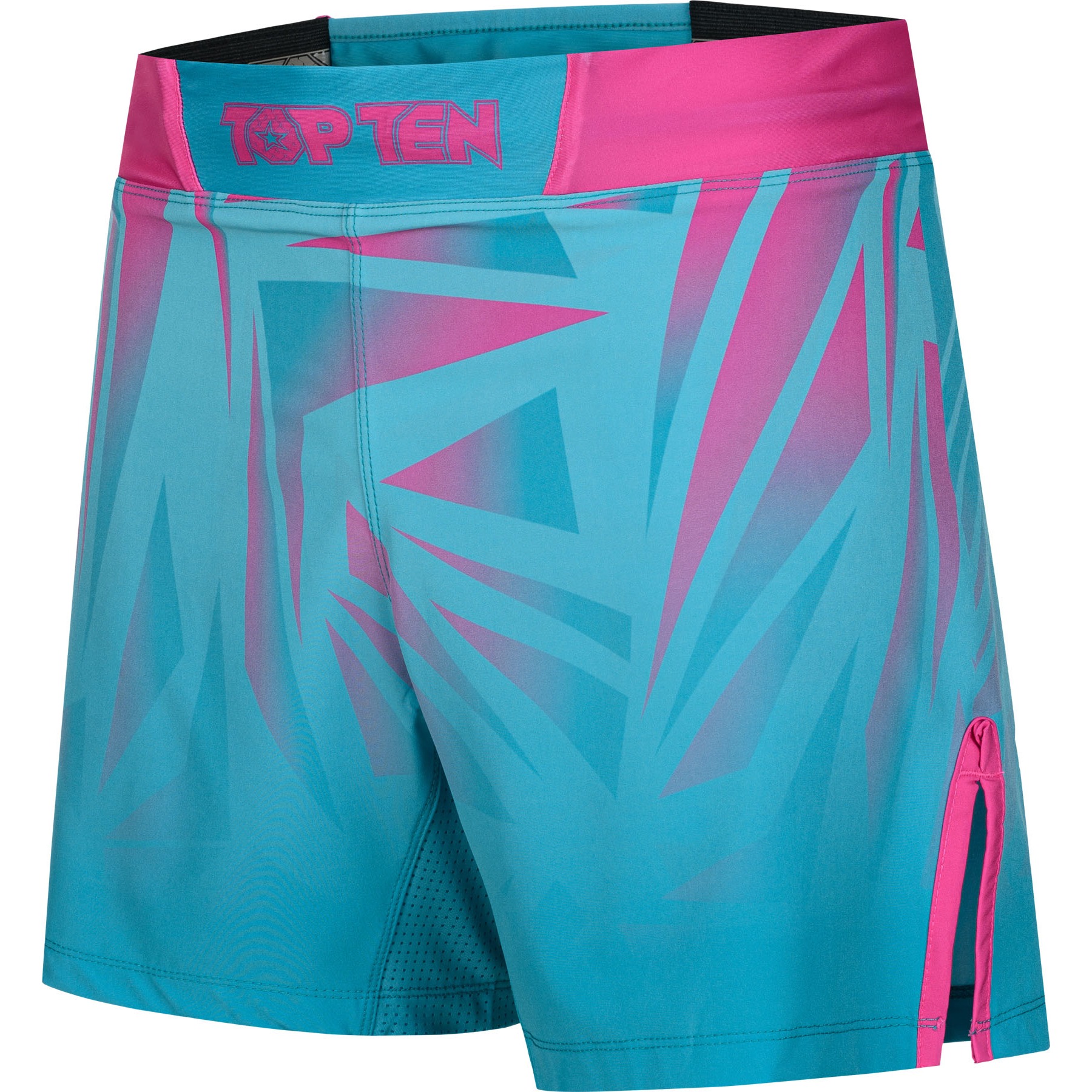 TOP TEN MMA MMA-Shorts - Borrado - Blau / Rosa TOP TEN MMA MMA-Shorts - Borrado - Blau / Rosa