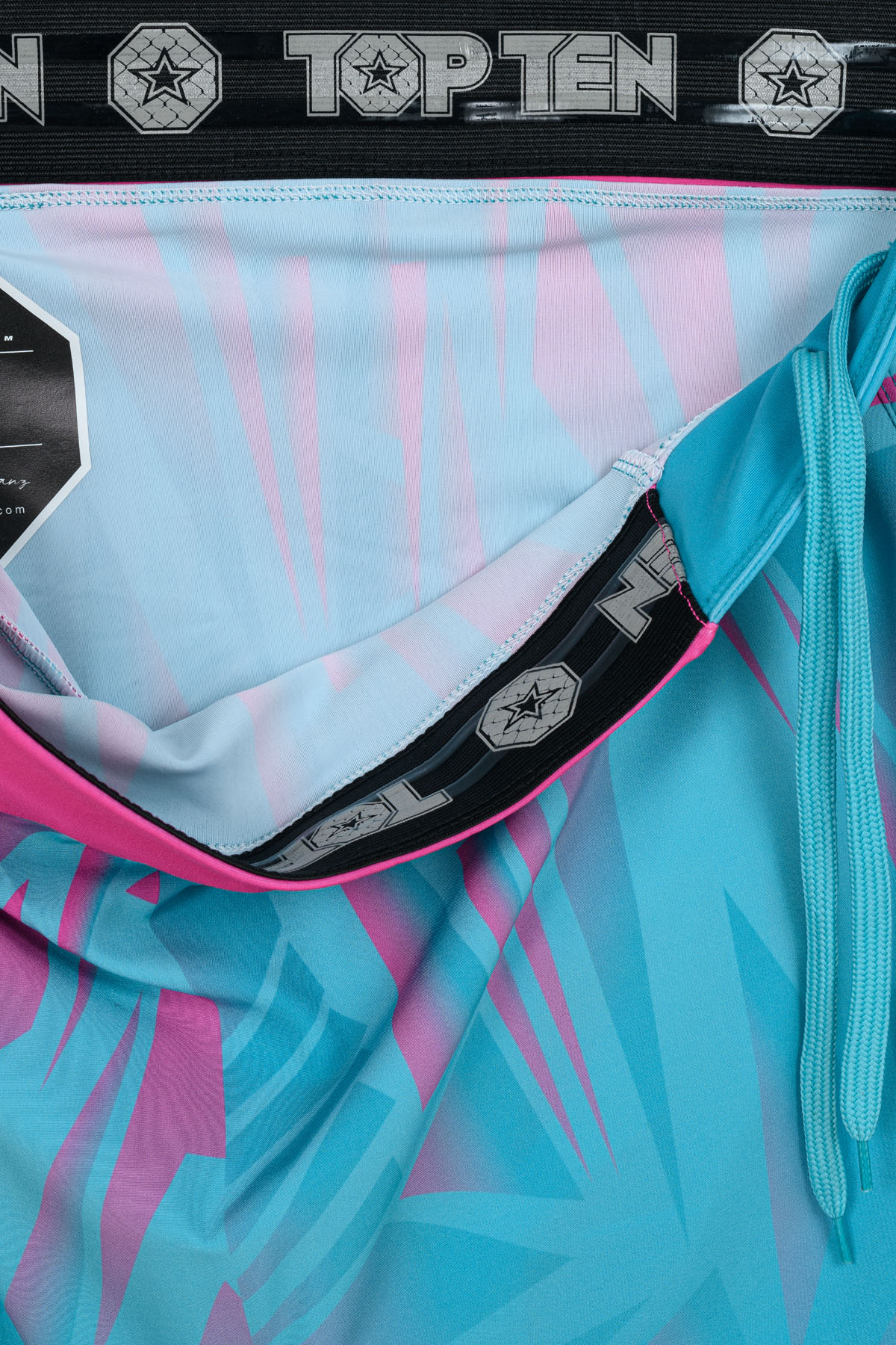 TOP TEN MMA MMA-Shorts - Borrado - Blau / Rosa TOP TEN MMA MMA-Shorts - Borrado - Blau / Rosa