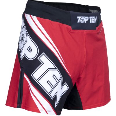 TOP TEN MMA-Shorts - Fight Team - Rot