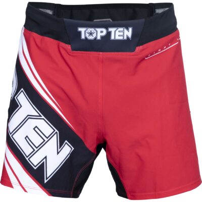 TOP TEN MMA-Shorts - Fight Team - Rot