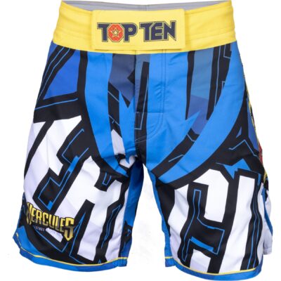 TOP TEN MMA-Shorts - Hercules - Blau / Gelb