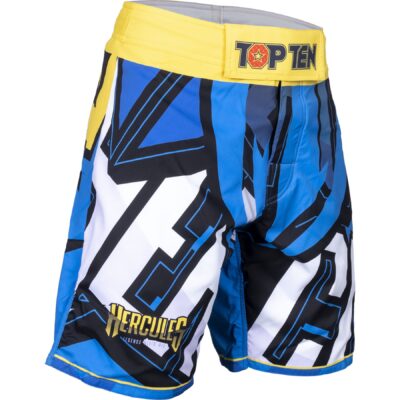 TOP TEN MMA-Shorts - Hercules - Blau / Gelb