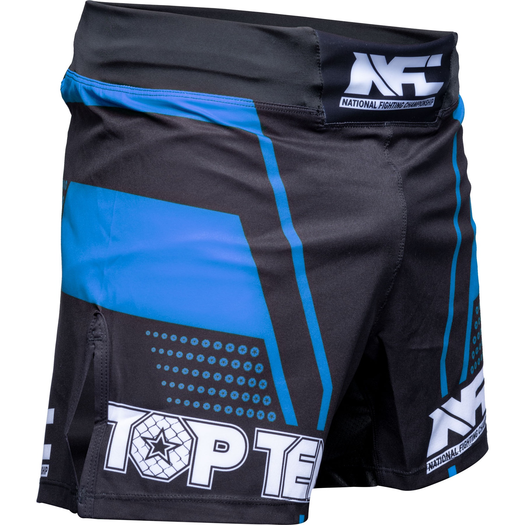 TOP TEN MMA-Shorts - NFC - Schwarz / Blau