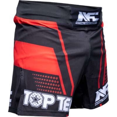 TOP TEN MMA MMA-Shorts - NFC - Schwarz / Rot
