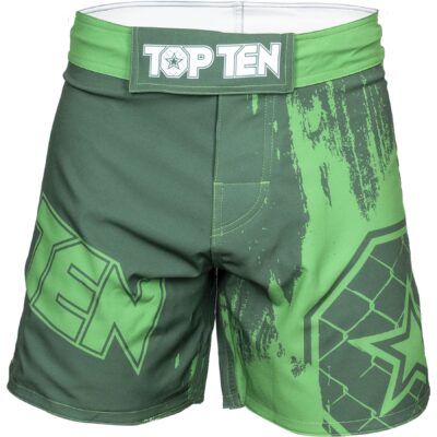 TOP TEN MMA-Shorts - Power Ink - Grün