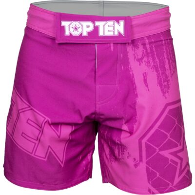 TOP TEN MMA-Shorts - Power Ink - Rosa