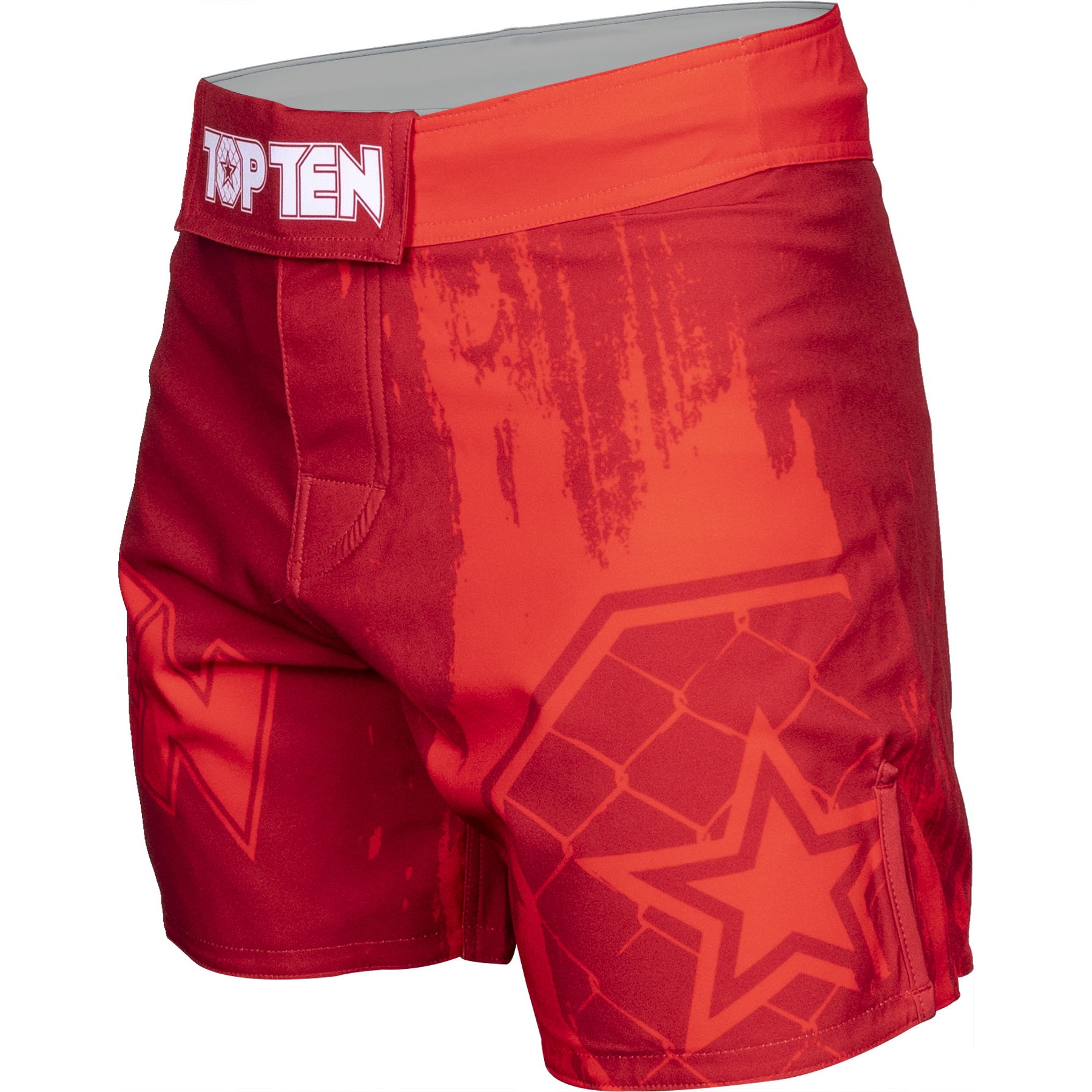 TOP TEN MMA-Shorts - Power Ink - Rot TOP TEN MMA-Shorts - Power Ink - Rot