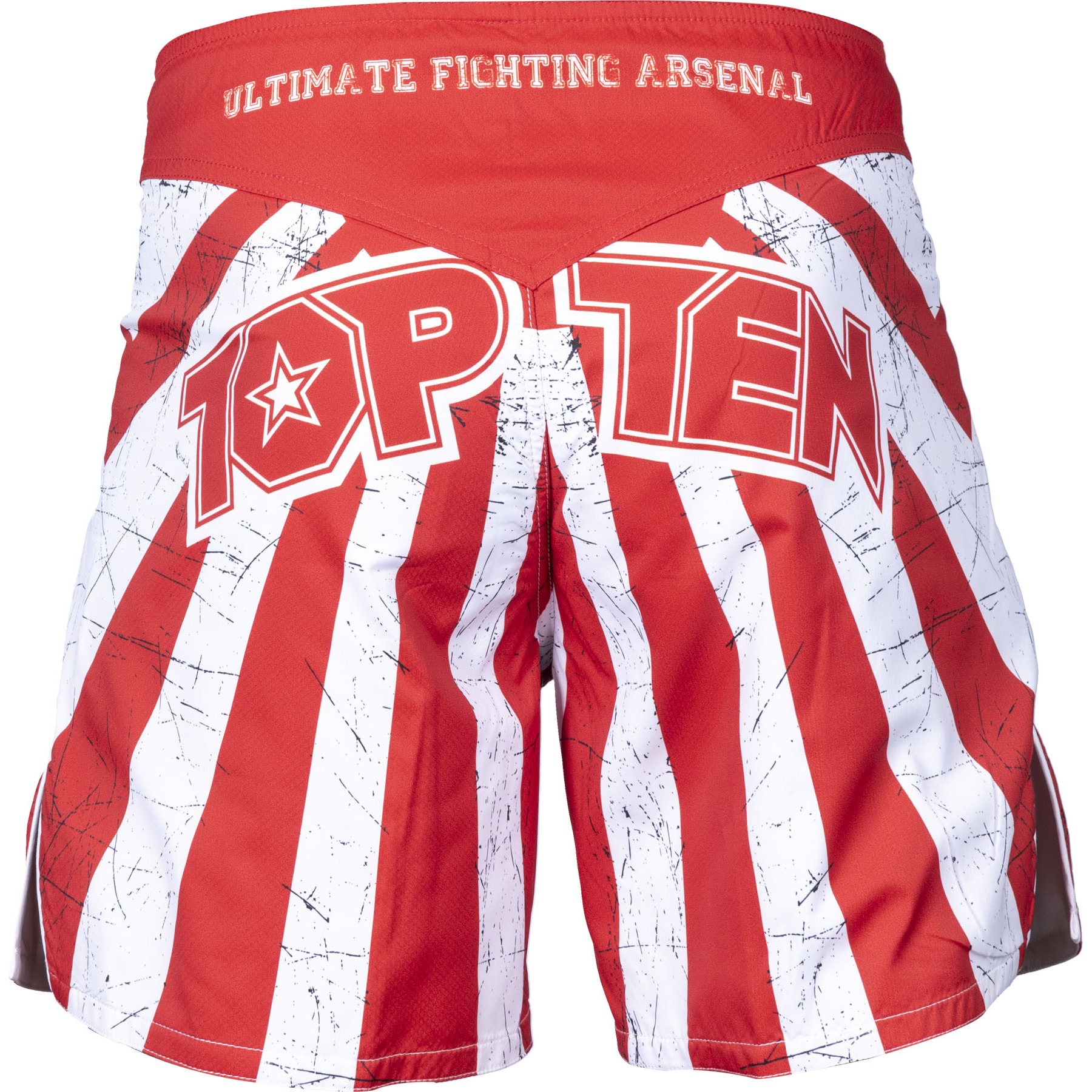 TOP TEN MMA-Shorts - Samurai - Weiß / Rot TOP TEN MMA-Shorts - Samurai - Weiß / Rot