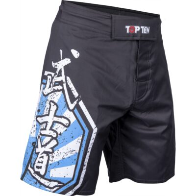 TOP TEN MMA-Shorts - Sunrise - Schwarz / Blau