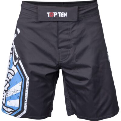 TOP TEN MMA-Shorts - Sunrise - Schwarz / Blau