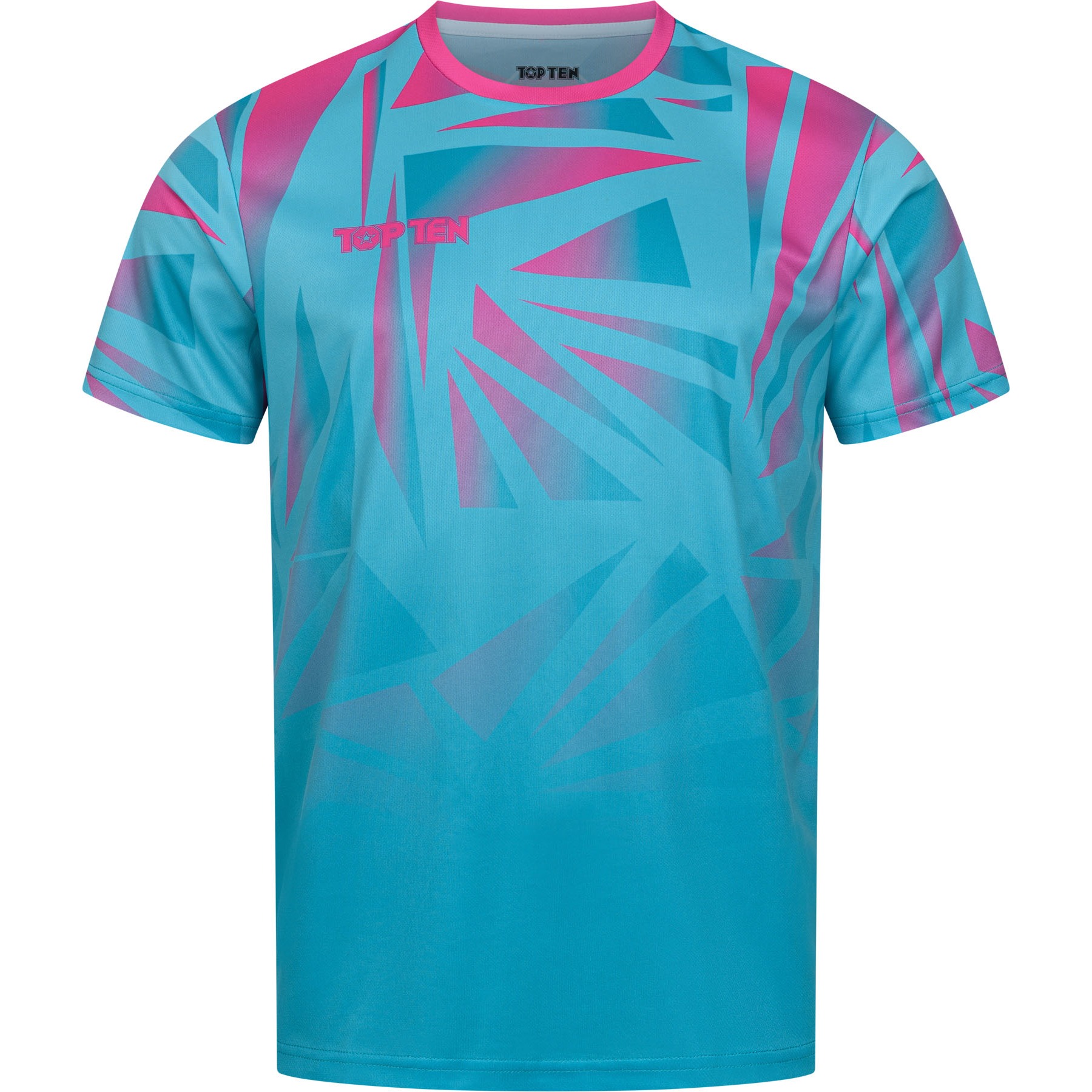 TOP TEN MMA T-Shirt - Borrado - Blau / Rosa