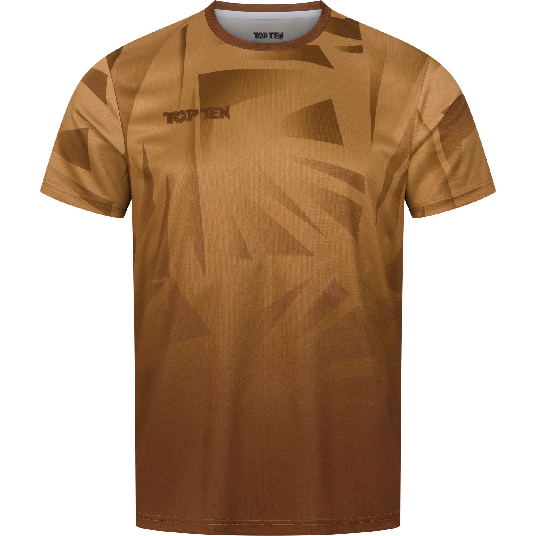 TOP TEN MMA T-Shirt - Borrado - Braun